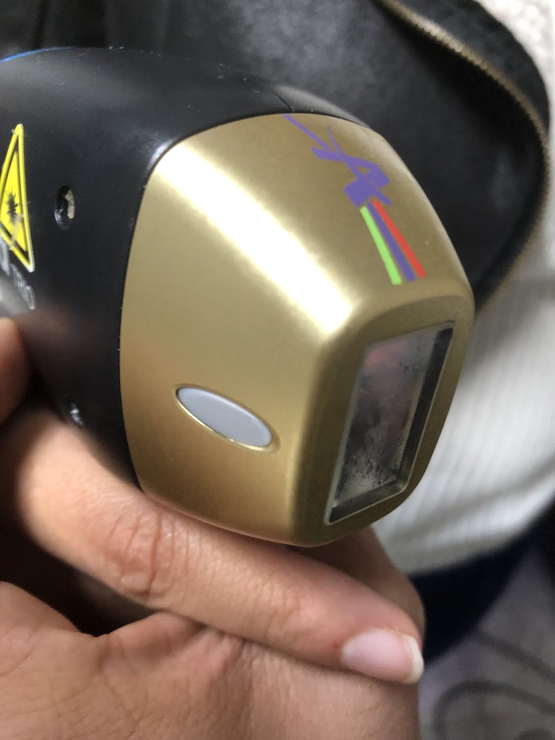 Ponteira do laser utilizado na Conceito V para depilação